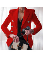 Chic Blazer Featuring Button Details