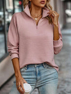 V-Neck Sweater in Solid Color