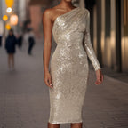 Chic Sequin Evening Gown