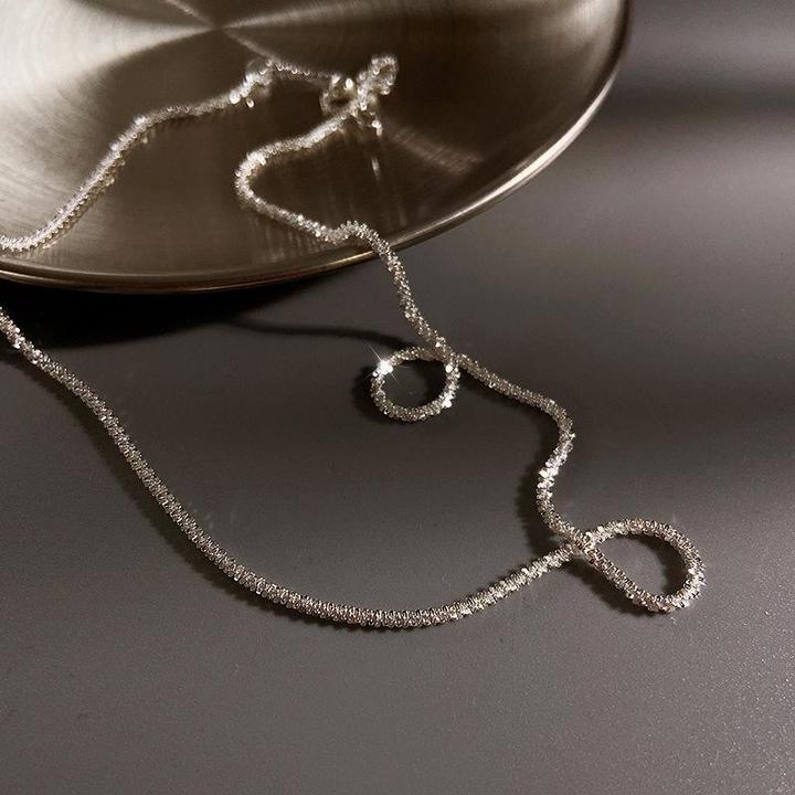 Silver Double Chain Celestial Necklace for Women