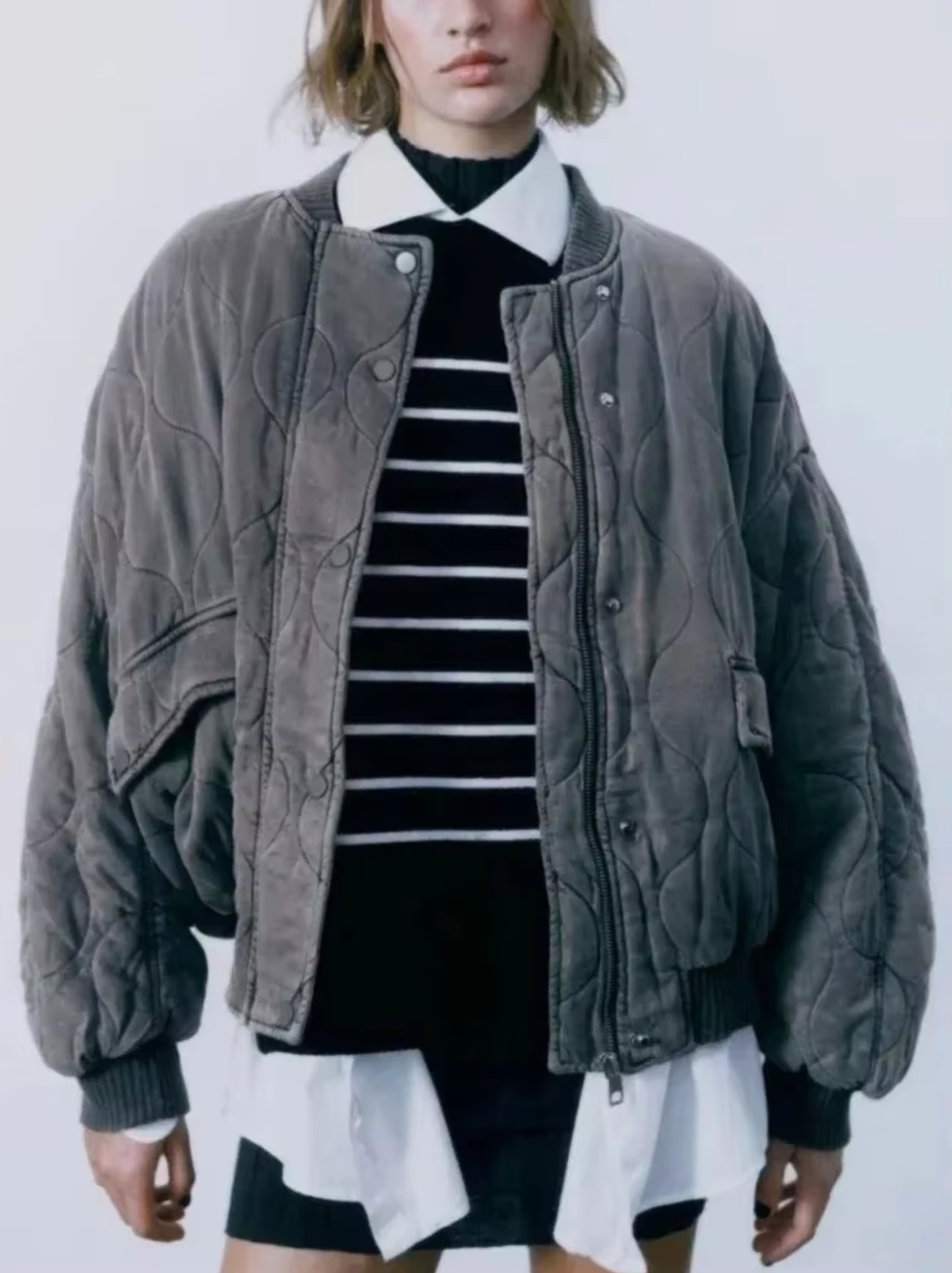 Destiny Round Neck Cotton Jacket