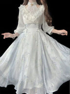 Chic Midi Dress Inspired by Belle Époque Elegance