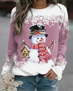 Freda - Vibrant Snowman Sweater Design