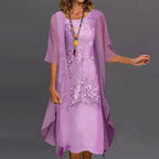 Graceful Chiffon Evening Gown