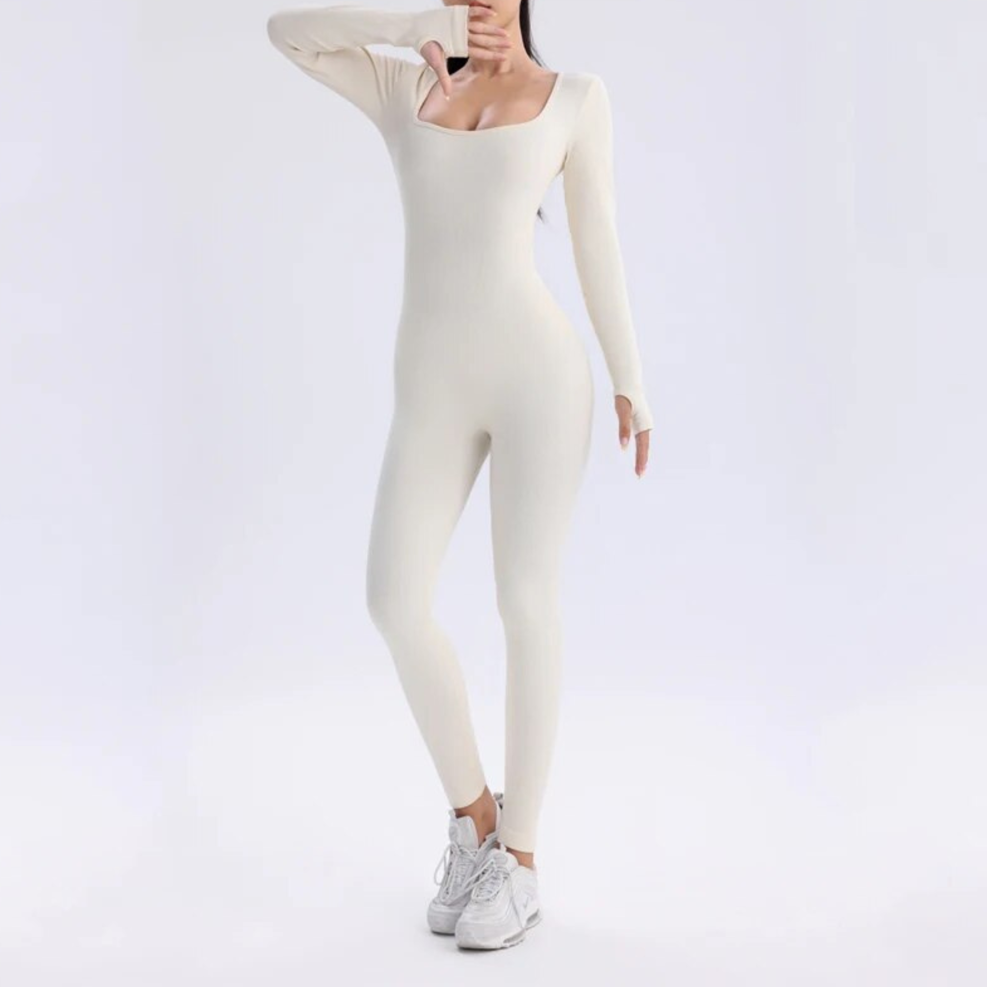 Solid Long Sleeve Performance Bodysuit