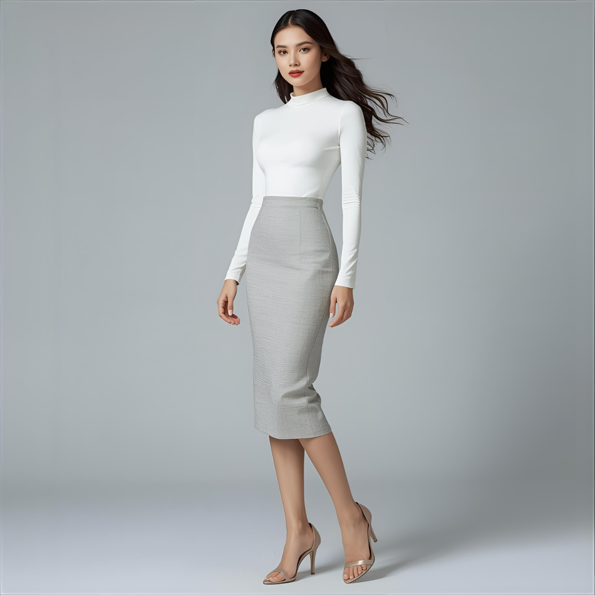 SORELLA | Gray Classy Elegant Skirt