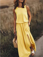 Solid Color Maxi Dress for Women
