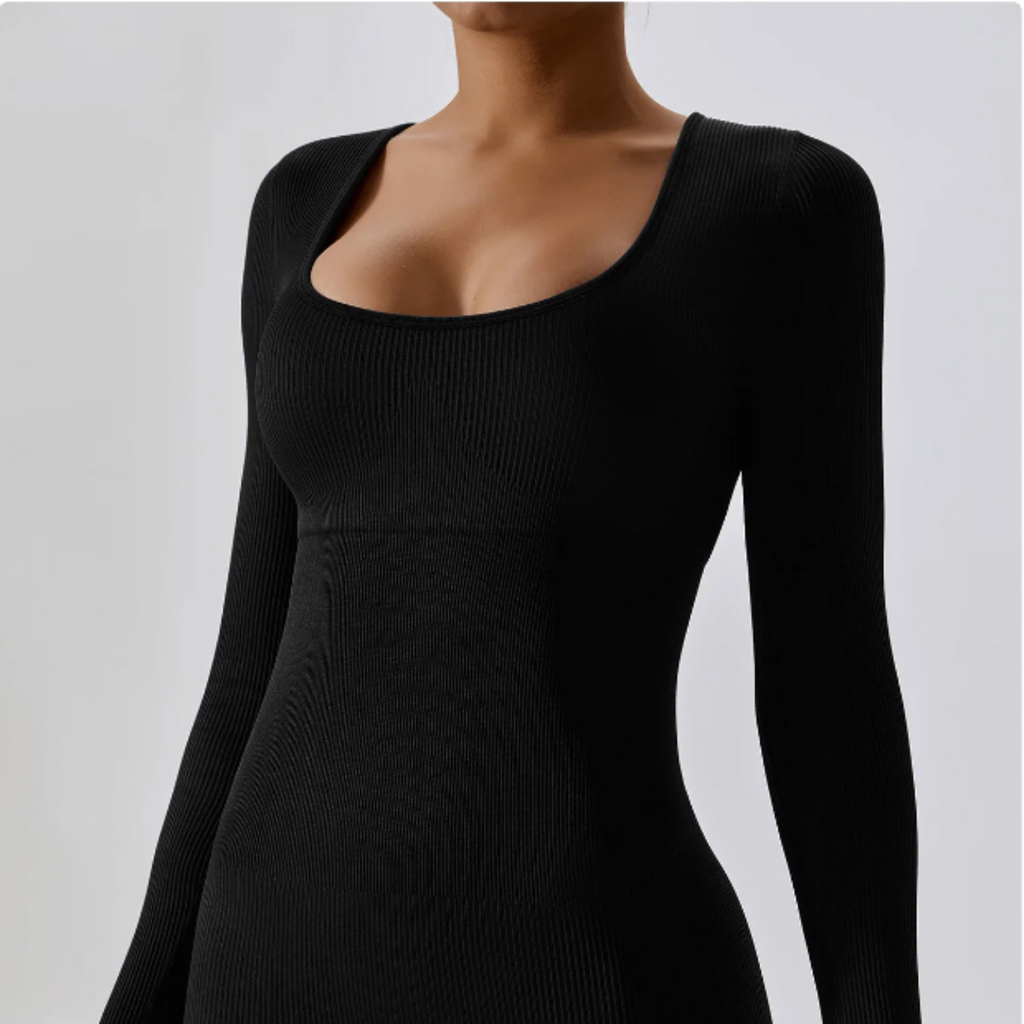 Solid Long Sleeve Performance Bodysuit