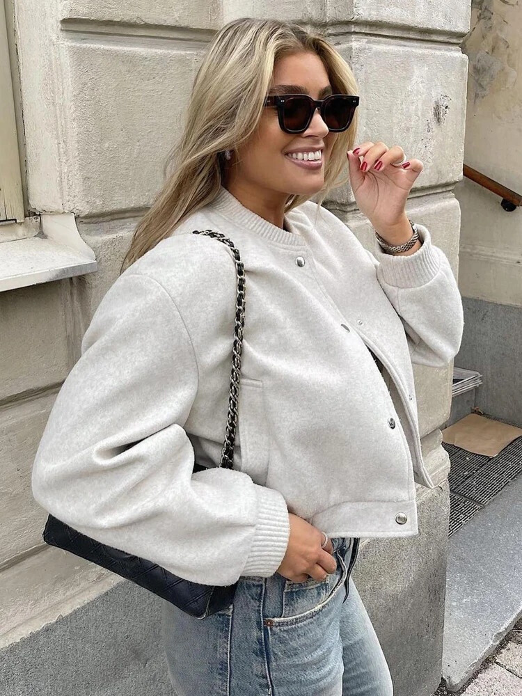 Short-Length Bomber Jacket