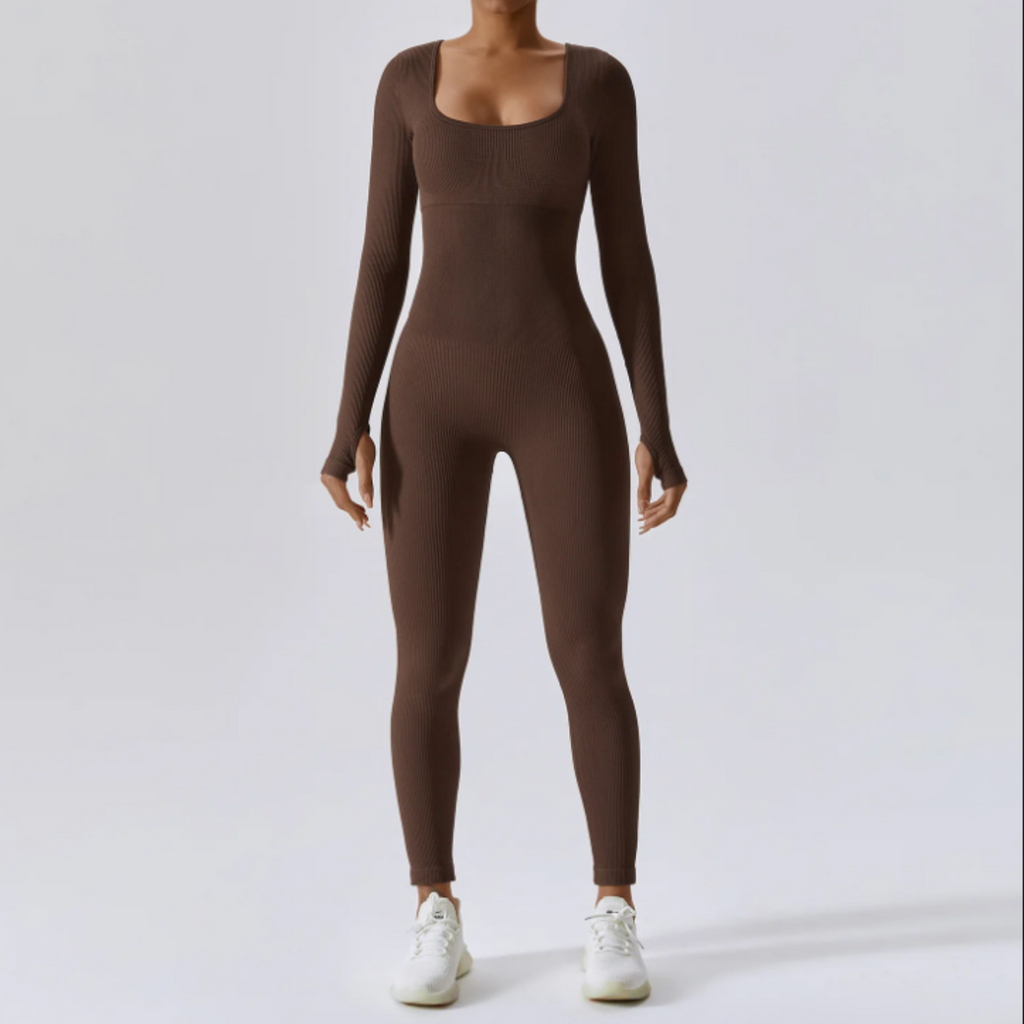 Solid Long Sleeve Performance Bodysuit