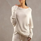 Asymmetrical Draped Sweater by Paulina