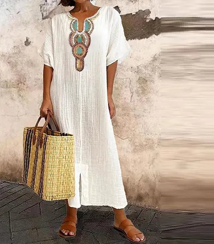 Women's Cotton-Linen Blend Dress