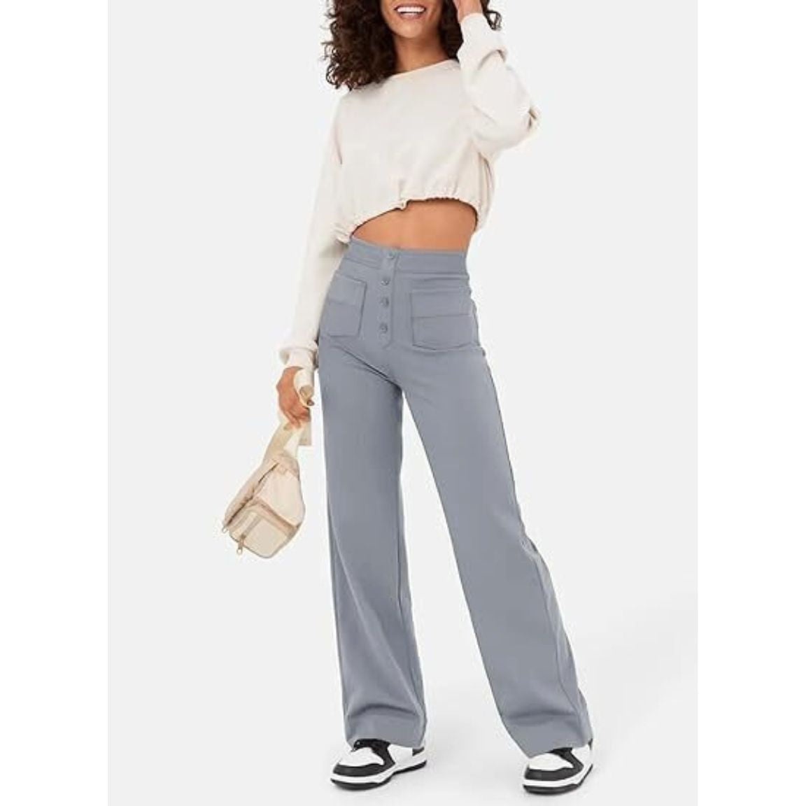 Versatile High-Waisted Stretch Pants