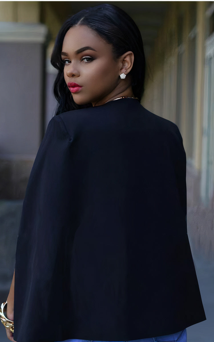 Meike Cape-Style Blazer
