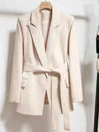 Emilia Pocketed Blazer with Waist Belt