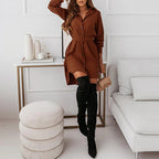 Yasa - Belted Waist Shirt Dress
