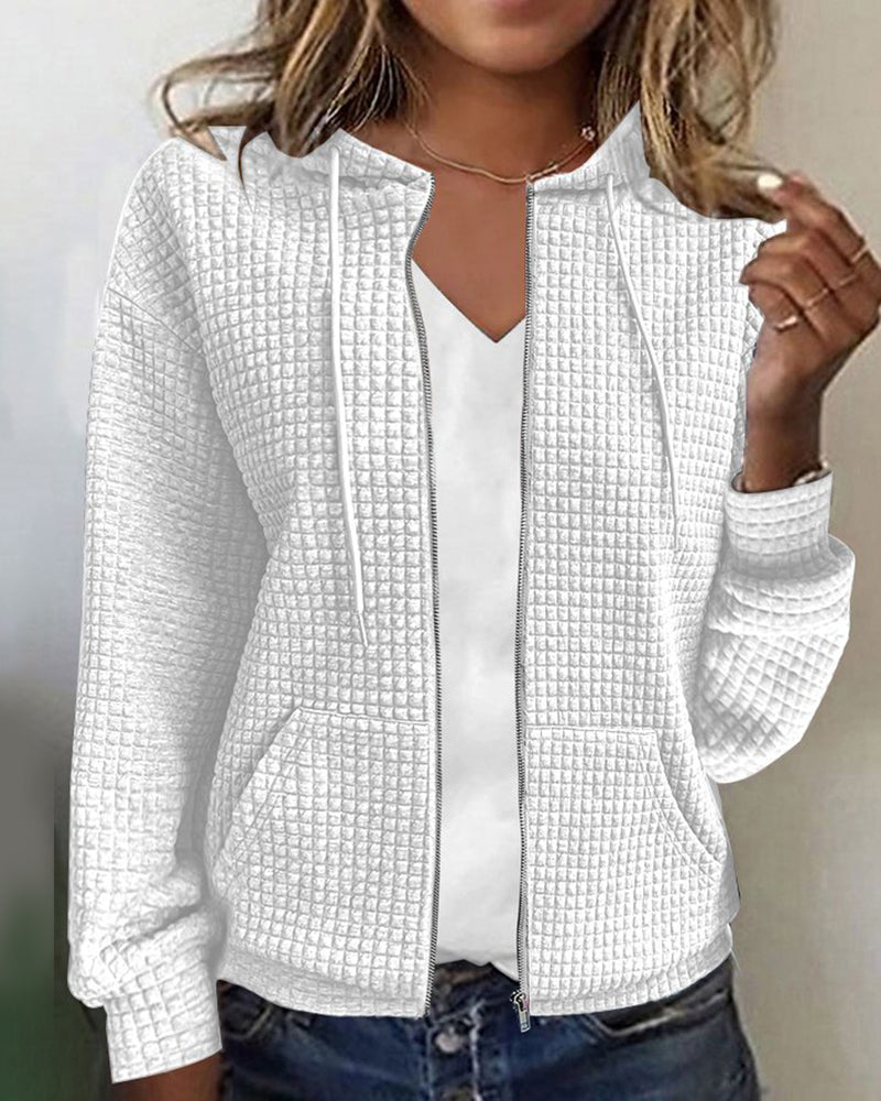 Women's Zip-Up Hooded Cardigan