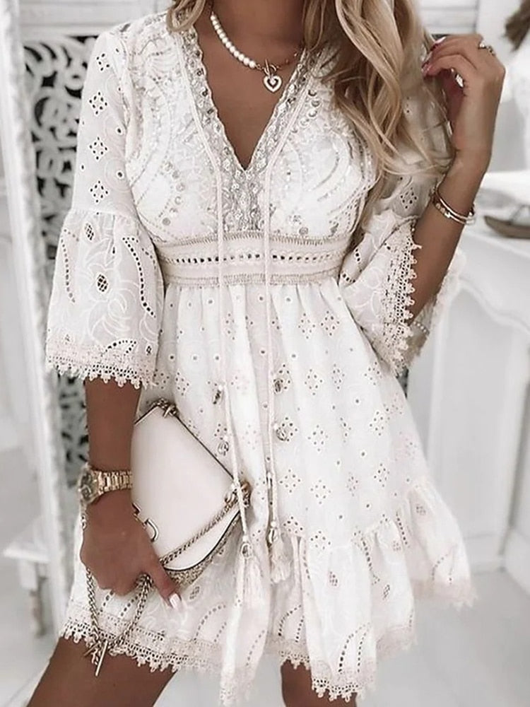 Boho Chic Dress with Ibiza Vibes