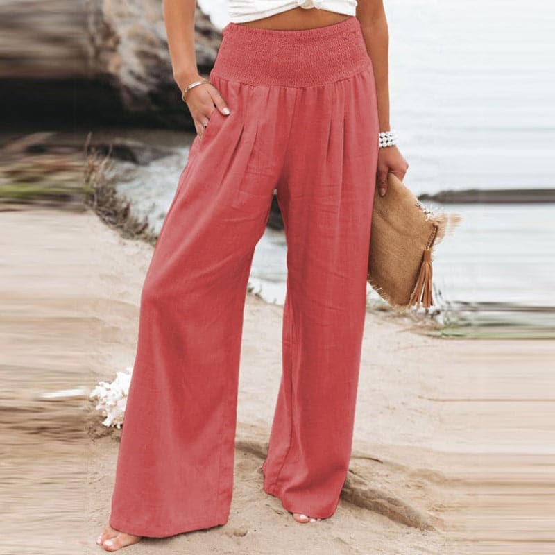 Women's Relaxed Wide-Leg Trousers