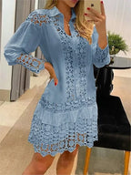 Chic Long Sleeve Lace Dress for Women