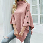 Chic Turtleneck Poncho