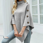 Chic Turtleneck Poncho