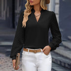 Chic V-Neck Chiffon Blouse