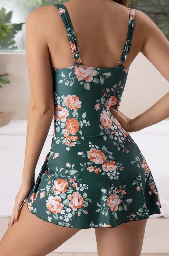 Body-Sculpting Tummy Control One-Piece Swimsuit