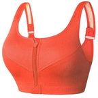 Plus Size Sports Bra Featuring Innovative Zipper Design