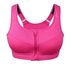 Plus Size Sports Bra Featuring Innovative Zipper Design
