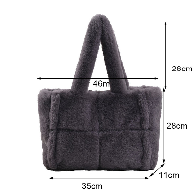 Dante Plush Handbag | Stylish Winter Essential for Women